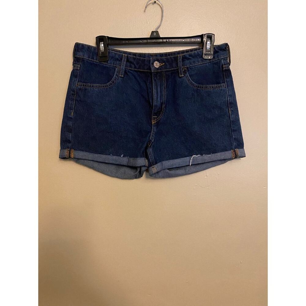 &denim Women's Jean Shorts Size 6 High Rise Cuffed Denim